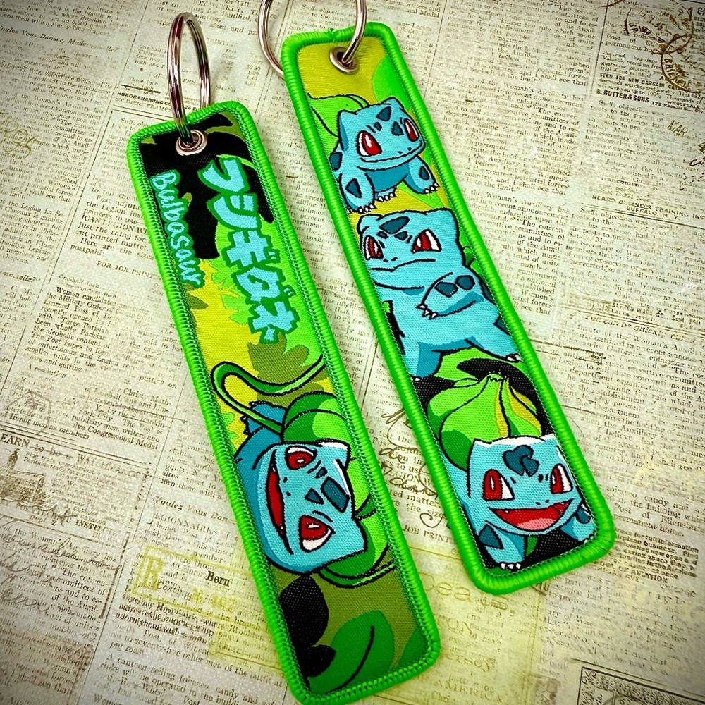 1 Piece Double Sided 5 Inch Bulbasaur Keychain
